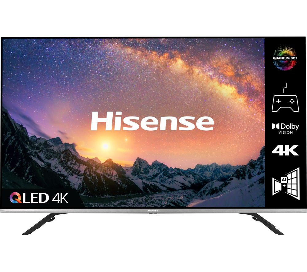 50" HISENSE 50E76GQTUK Smart 4K Ultra HD HDR QLED TV with Google Assistant and Amazon Alexa
