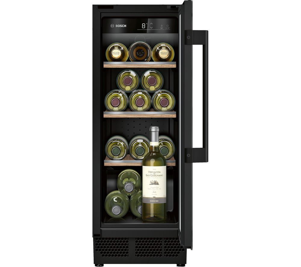 BOSCH KUW20VHF0G Wine Cooler - Black, Black