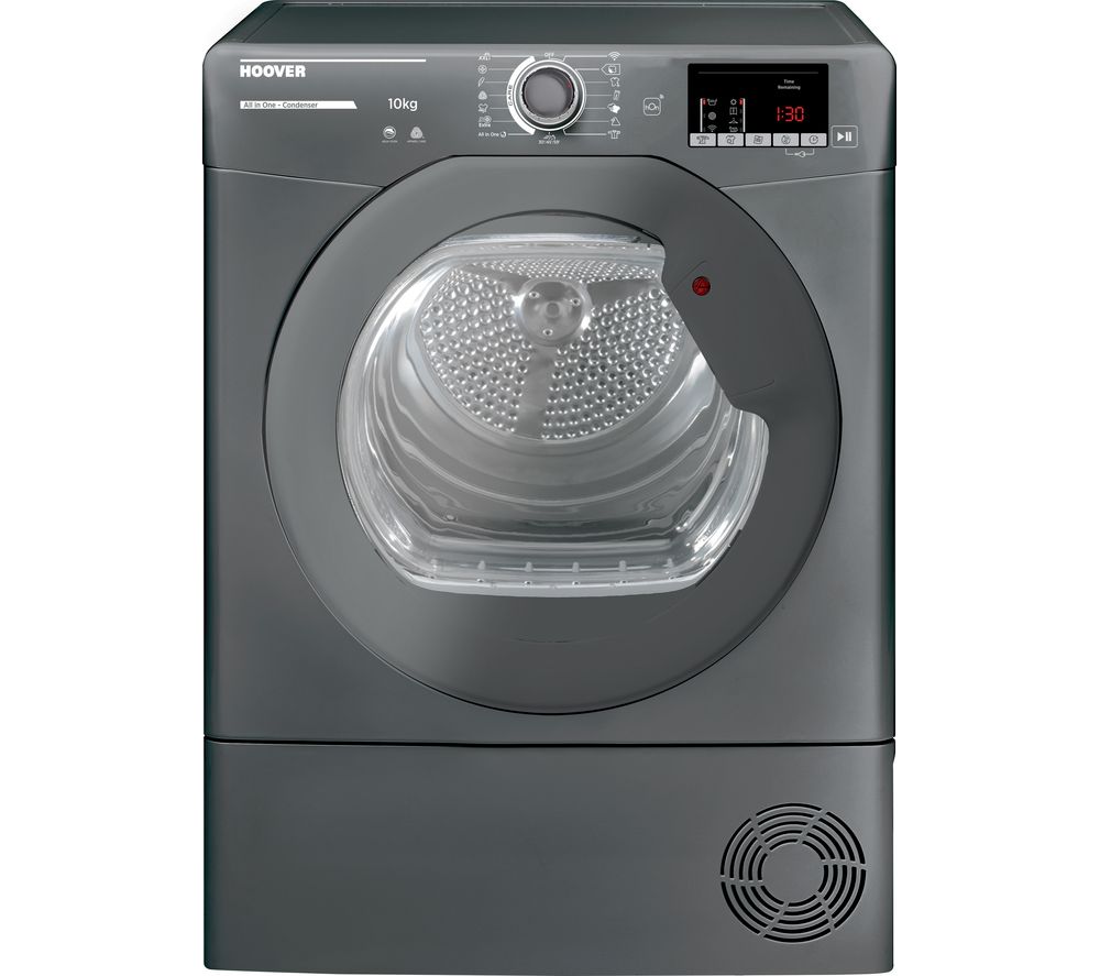 HOOVER H-Dry 300 HLE C10DRGR WiFi-enabled 10 kg Condenser Tumble Dryer - Graphite, Graphite