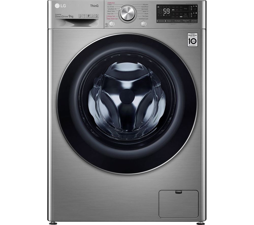 LG EZDispense TurboWash with AI DD V7 F4V709STSA WiFi-enabled 9 kg 1400 Spin Washing Machine - Graphite, Graphite