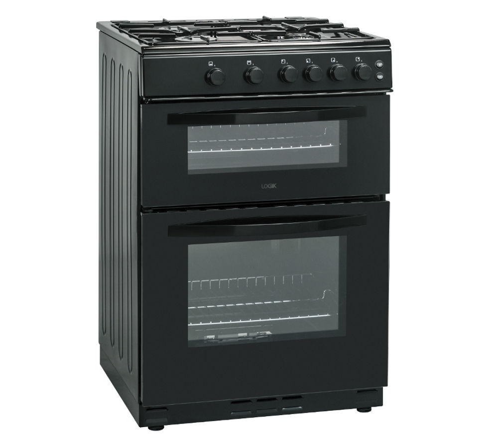 LOGIK LFTG60B16 Gas Cooker - Black, Black