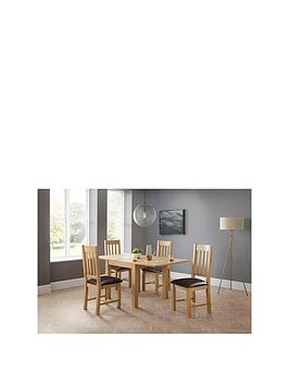 Julian Bowen Astoria Flip-Top Table & 4 Dining Chairs