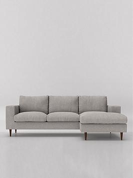 Swoon Evesham Fabric Right Hand Corner Sofa - Soft Wool