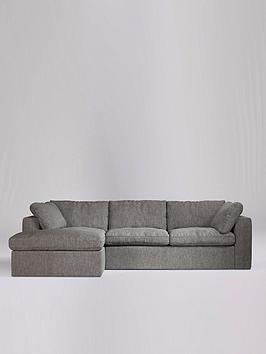 Swoon Seattle Fabric Left Hand Corner Sofa - House Weave