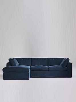 Swoon Seattle Fabric Left Hand Corner Sofa - Soft Wool