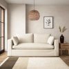 Alnwick Soft Cotton 3 Seater Sofa Soft Cotton White Sand