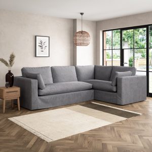 Alnwick Soft Cotton Corner Sofa Soft Cotton Dove Grey