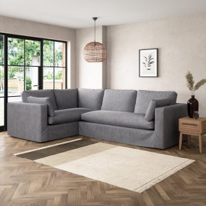 Alnwick Soft Cotton Corner Sofa Soft Cotton Dove Grey