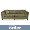 Arabella 4 Seater Sofa Vintage Chenille Green