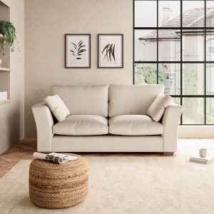 Blakeney Luxury Velvet 2 Seater Sofa Luxury Velvet Natural