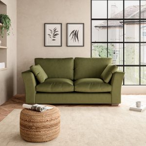Blakeney Luxury Velvet 2 Seater Sofa Luxury Velvet Olive