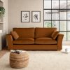 Blakeney Luxury Velvet 4 Seater Sofa Luxury Velvet Orange Umber