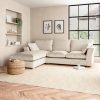 Blakeney Luxury Velvet Corner Chaise Sofa Luxury Velvet Natural