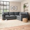 Blakeney Textured Weave Corner Sofa Textured Weave Graphite