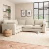 Blakeney Textured Weave Corner Sofa Textured Weave Honey
