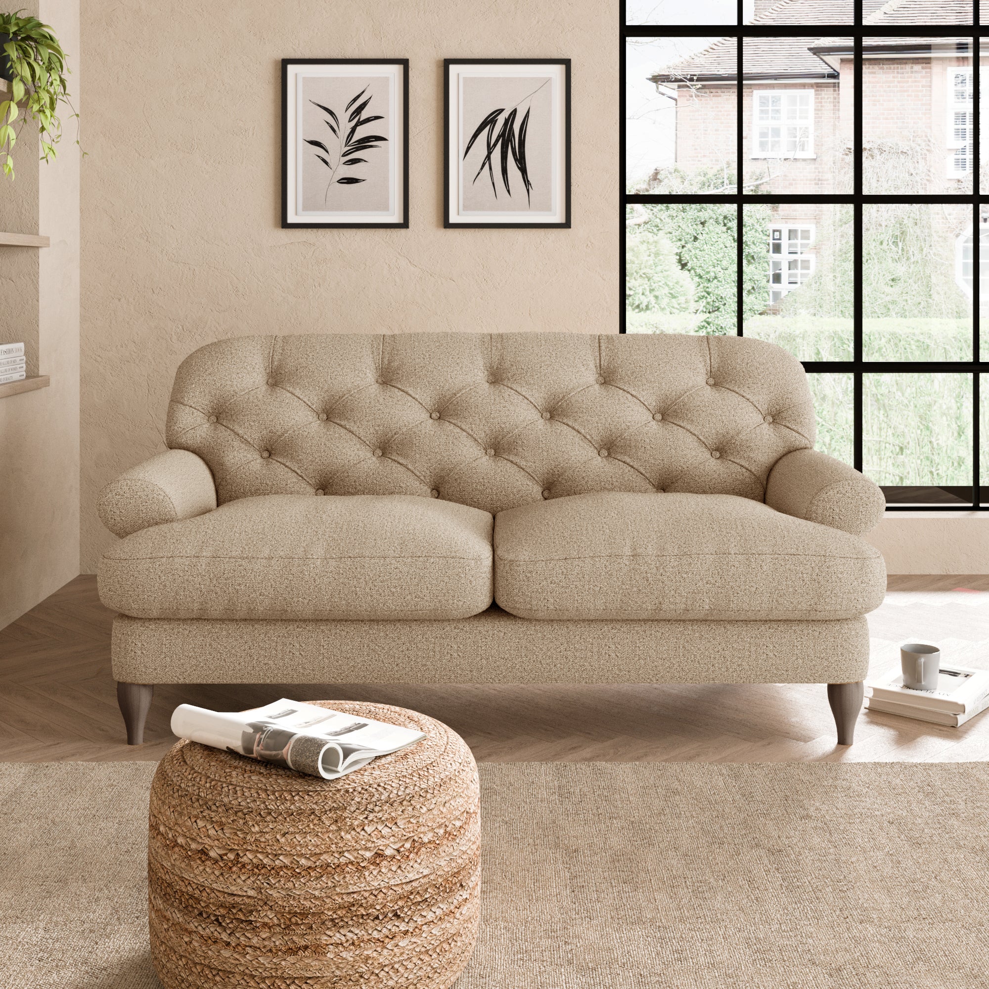 Canterbury Cosy Marl 2 Seater Sofa Cosy Marl Camel