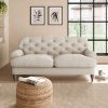 Canterbury Slub Cotton Blend 2 Seater Sofa Slub Cotton Sandstone