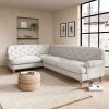 Canterbury Textured Weave Left Hand Corner Sofa Grey