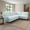 Darwin Slub Cotton Blend Right Hand Corner Sofa Slub Cotton Light Mineral