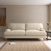 Darwin Textured Weave 4 Seater Sofa Yellow