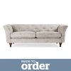 Jaipur 3 Seater Sofa Vintage Chenille Premium Chenille Sand