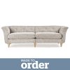 Jaipur 4 Seater Sofa Vintage Chenille Brown