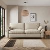 Salisbury Luxury Velvet 4 Seater Sofa Luxury Velvet Natural