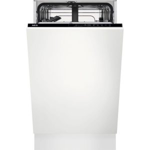 AEG 5000 Airdry FSX51407Z Slimline Fully Integrated Dishwasher, White