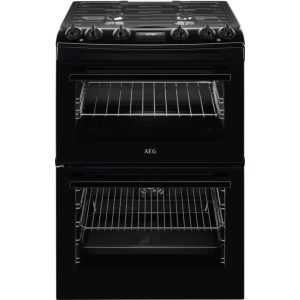 AEG 5000 SurroundCook CKX6540ACB 60 cm Dual Fuel Cooker - Black, Black