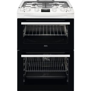 AEG 5000 SurroundCook CKX6540ACW 60 cm Dual Fuel Cooker - White, White