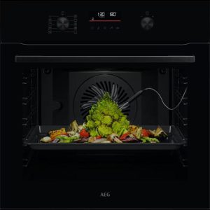 AEG 6000 SenseCook OS6AB50AK Electric Oven - Black, Black