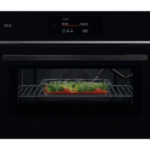 AEG 8000 MealAssist TK8NK721B Built-in Combination Microwave - Black, Black