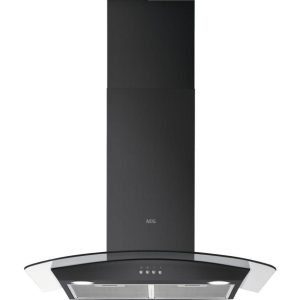 AEG DTX3840B Chimney Cooker Hood - Black, Black