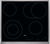 AEG HK634060XB 58 cm Electric Ceramic Hob - Black, Black
