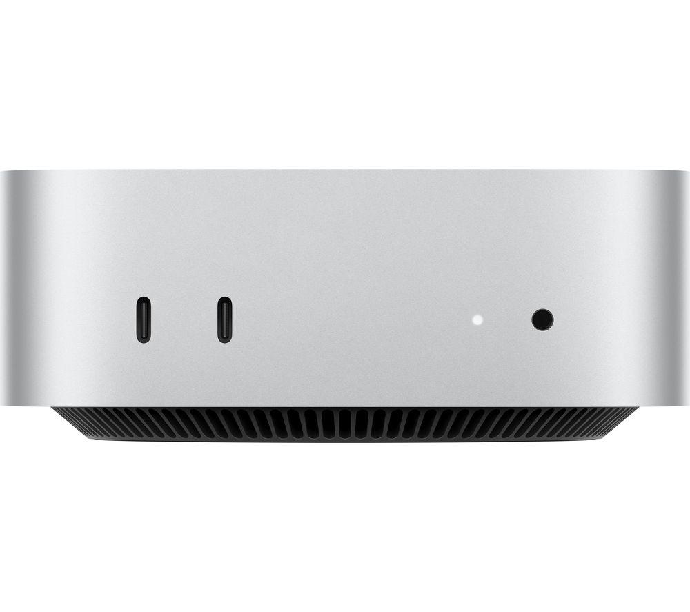APPLE Mac mini (2024) - M4, 512 GB SSD, Silver, Silver/Grey