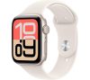 APPLE Watch SE 3 - 44 mm Starlight Aluminium Case with Starlight Sport Band, M/L, White