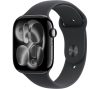 APPLE Watch Series 11 - 46 mm Jet Black Aluminium Case with Black Sport Band, M/L, Black
