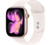 APPLE Watch Series 11 - 46 mm Rose Gold Aluminium Case with Light Blush Sport Band, S/M, Gold,Pink