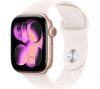 APPLE Watch Series 11 Cellular - 42 mm Rose Gold Aluminium Case with Light Blush Sport Band, S/M, Gold,White,Pink