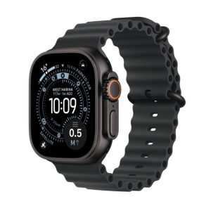 APPLE Watch Ultra 3 Cellular - 49 mm Black Titanium Case with Black Ocean Band, Black