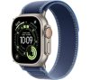 APPLE Watch Ultra 3 Cellular - 49 mm Natural Titanium Case with Bright Blue Trail Loop - M/L, Blue,Silver/Grey