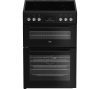 BEKO AeroPerfect FDC6731K 60 cm Electric Ceramic Cooker - Black, Black
