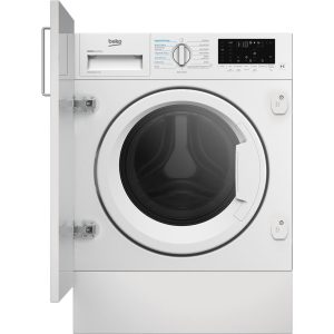 BEKO bPro 500 RecycledTub WDIK854441 WiFi-enabled Integrated 8 kg Washer Dryer, White