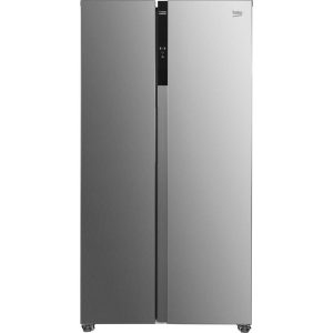 BEKO Frost Free ASL1532PX American-Style Fridge Freezer - Brushed Steel, Brushed Steel
