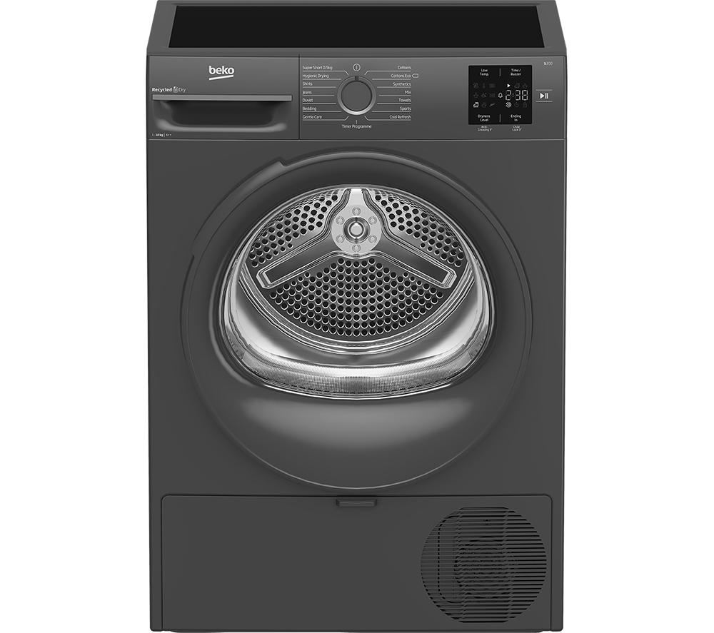 BEKO Pro BM3T31023A 10 kg Heat Pump Tumble Dryer - Anthracite, Black