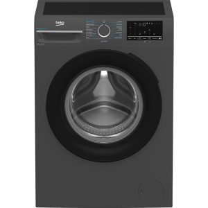 BEKO Pro EnergySpin IronFast BM3WT4841IA 8 kg 1400 Spin Washing Machine - Anthracite, White