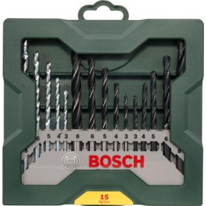 BOSCH Mixed Mini X-Line Drill Set - 15 Piece Set