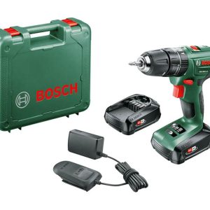 BOSCH PSB 1800 LI-2 Cordless Drill Driver with 2 batteries - Black & Green