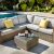 2020 Hartman Westbury Square Corner Lounge Set With Square Table – Beech/Dove