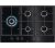 AEG 6000 Series HKB75820NB 74 cm Gas Hob – Black, Black